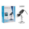 USB Digital Microscope 1600X Zoom with LED Light and Stand - Image 3