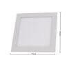 LED Panel Light, 9 watt Square 6 Inch White Light - Image 2