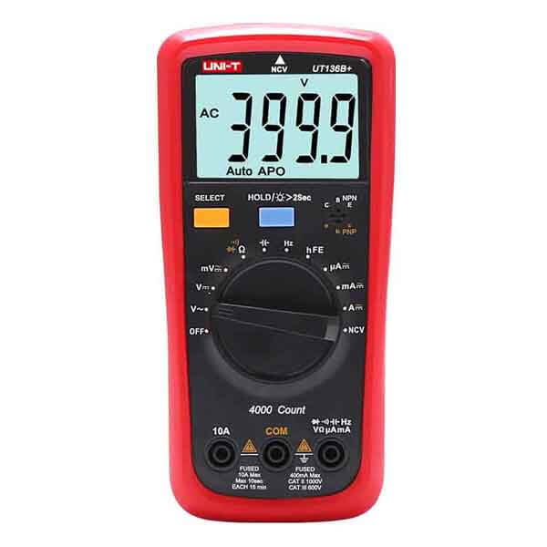 UNI-T Digital Multimeter UT136B+ AC-DC Resistance Frequency Auto Range Meter
