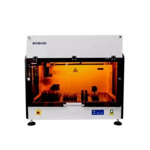 Fully automated ELISA processor with robotic arm, dual incubators, 96-well plate reader & washer, and up to 384 sample capacity for high-throughput testing. ELISA Processor